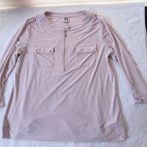 Women's Light Pink Long Sleeve Top